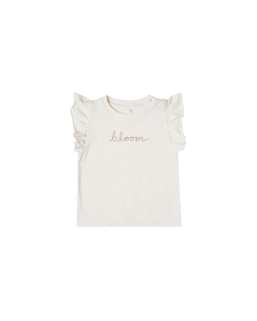 Rylee + Cru Bloom Ruffle Tank, Ivory